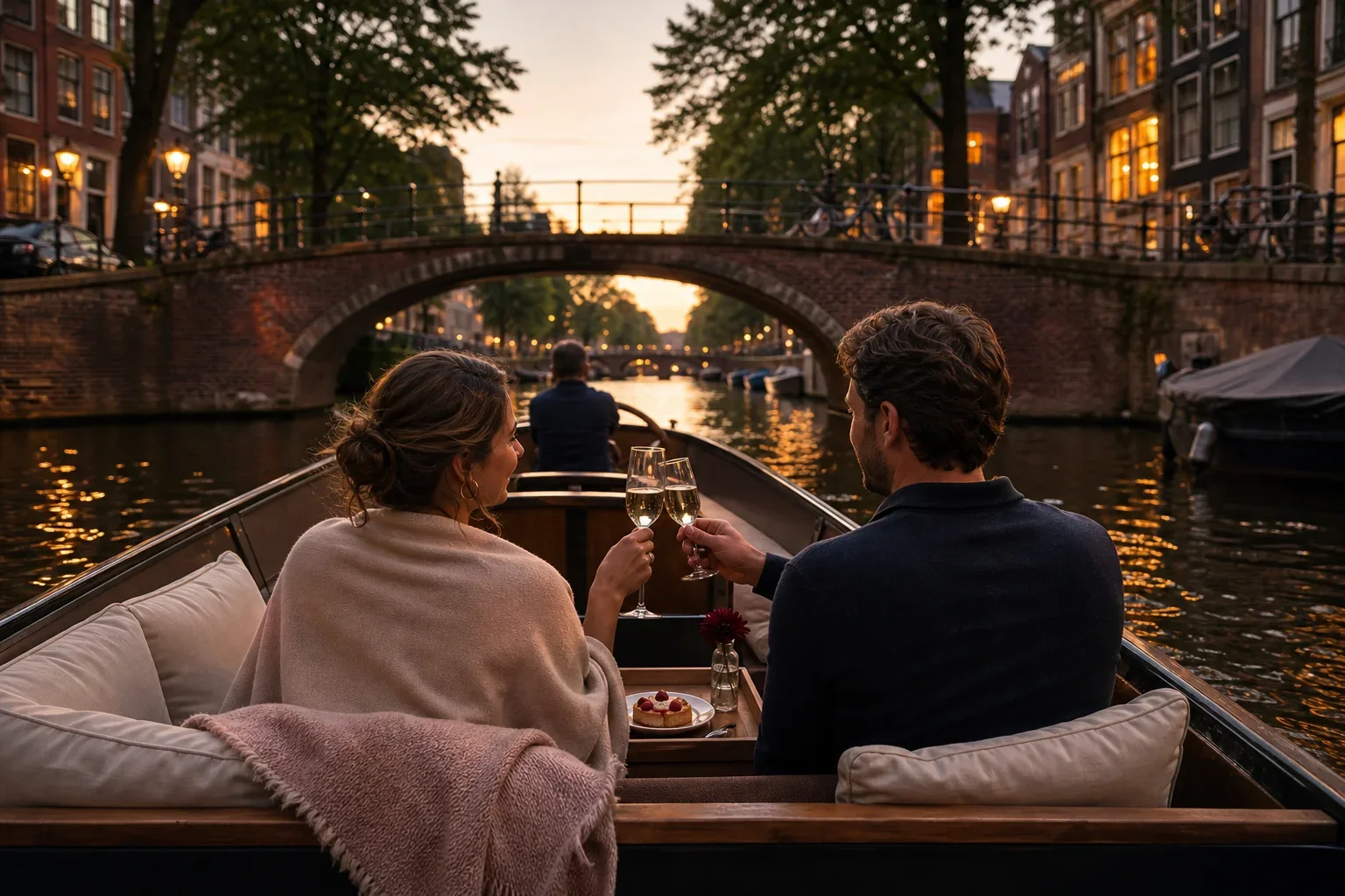 private canal tour Amsterdam anniversary